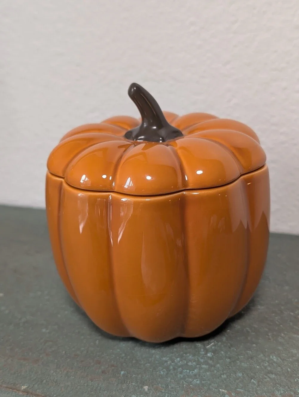 PartyLite Pumpkin Candle Holder/Jar Harvest Fall Thanksgiving New w/o Box - Picture 6 of 8